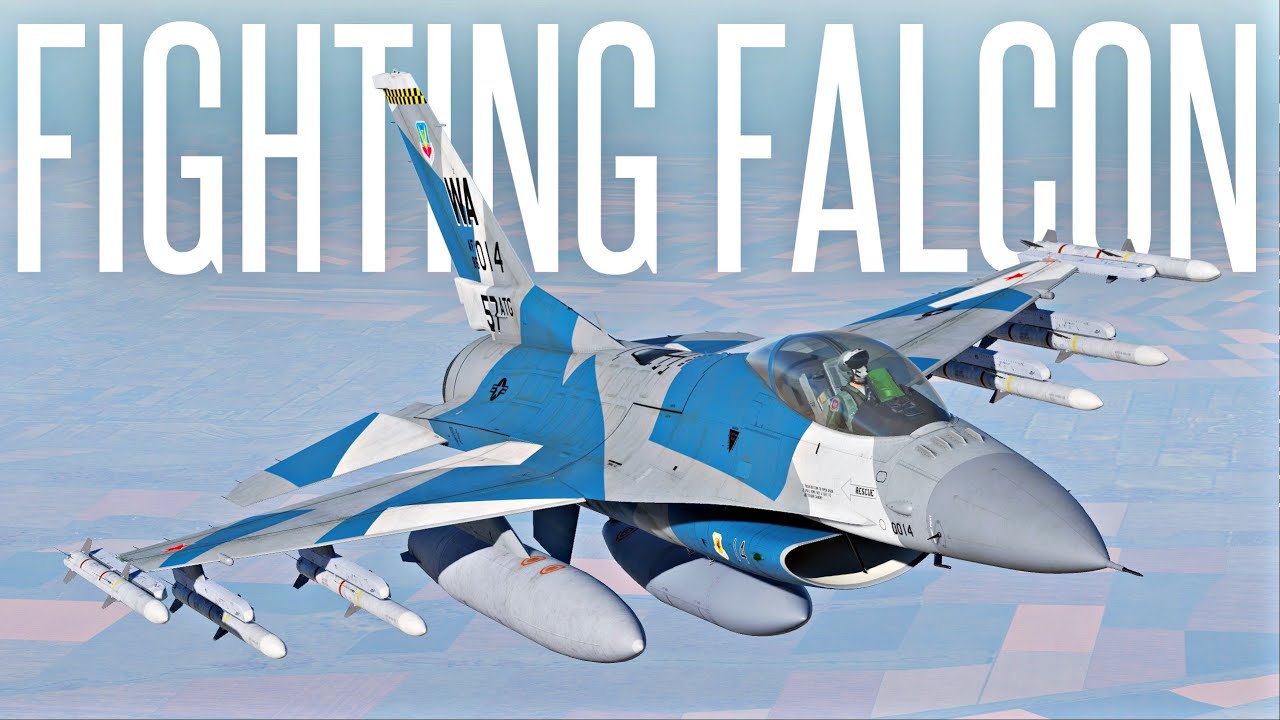 FIRST SOLO DOGFIGHTS IN THE F16 FIGHTING FALCON - DCS World Gameplay