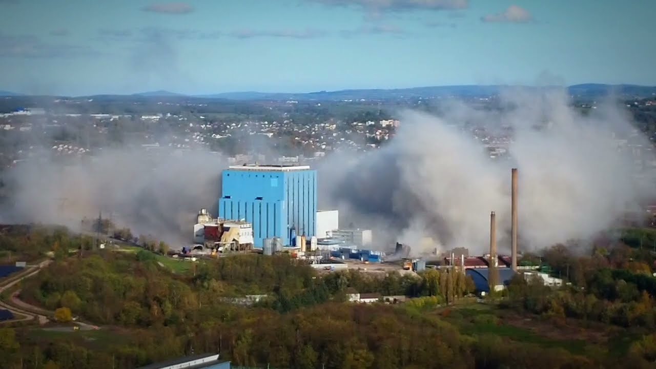 Destruction centrale Lucy Montceau-Les-Mines