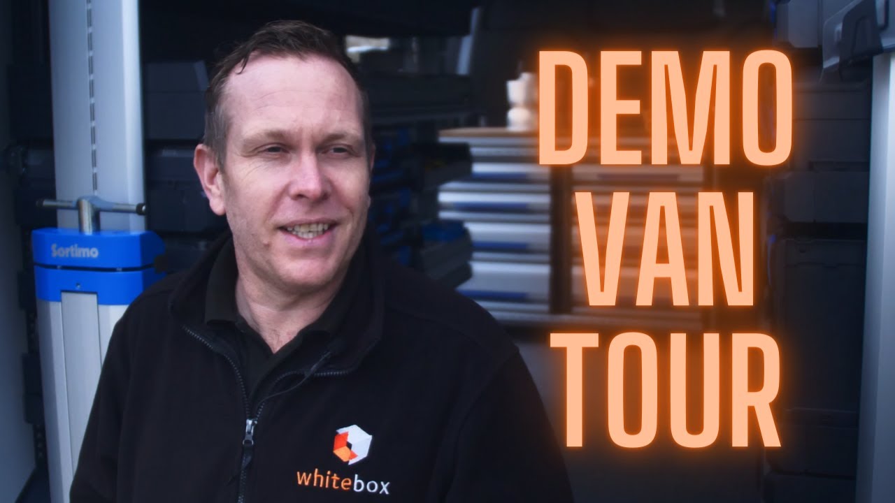 Whitebox demo van tour. Sortimo SR5 van racking design.
