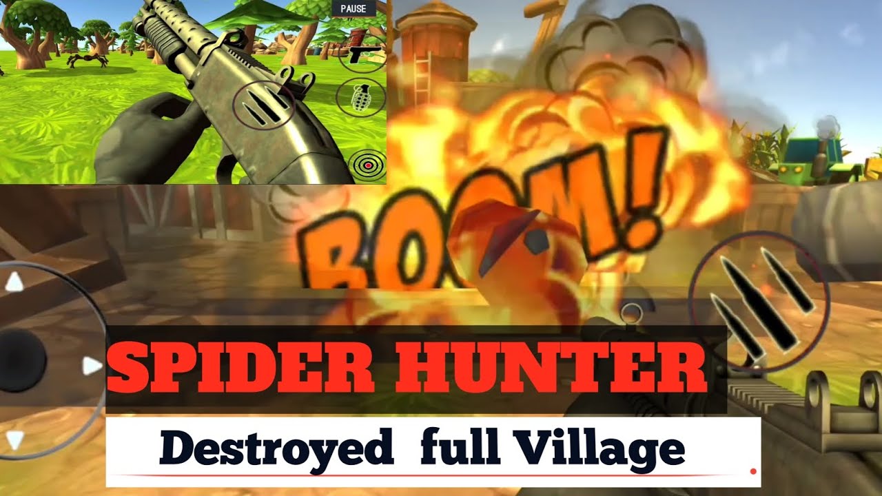 I Almost Destroyed full Village |SPIDER HUNTER GAME 