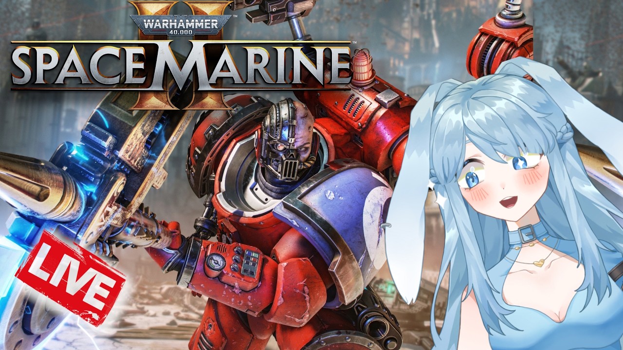[Space Marine 2] Leveling Techmarine with @FroggyPhD  | Bunny Vtuber Live