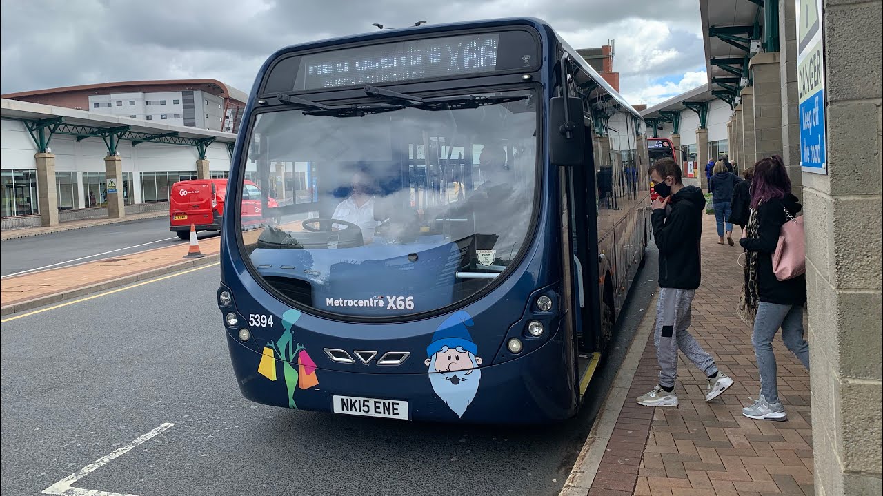 Go North East Wright streetlite Max 5394 X66 Metrocentre to Gateshead