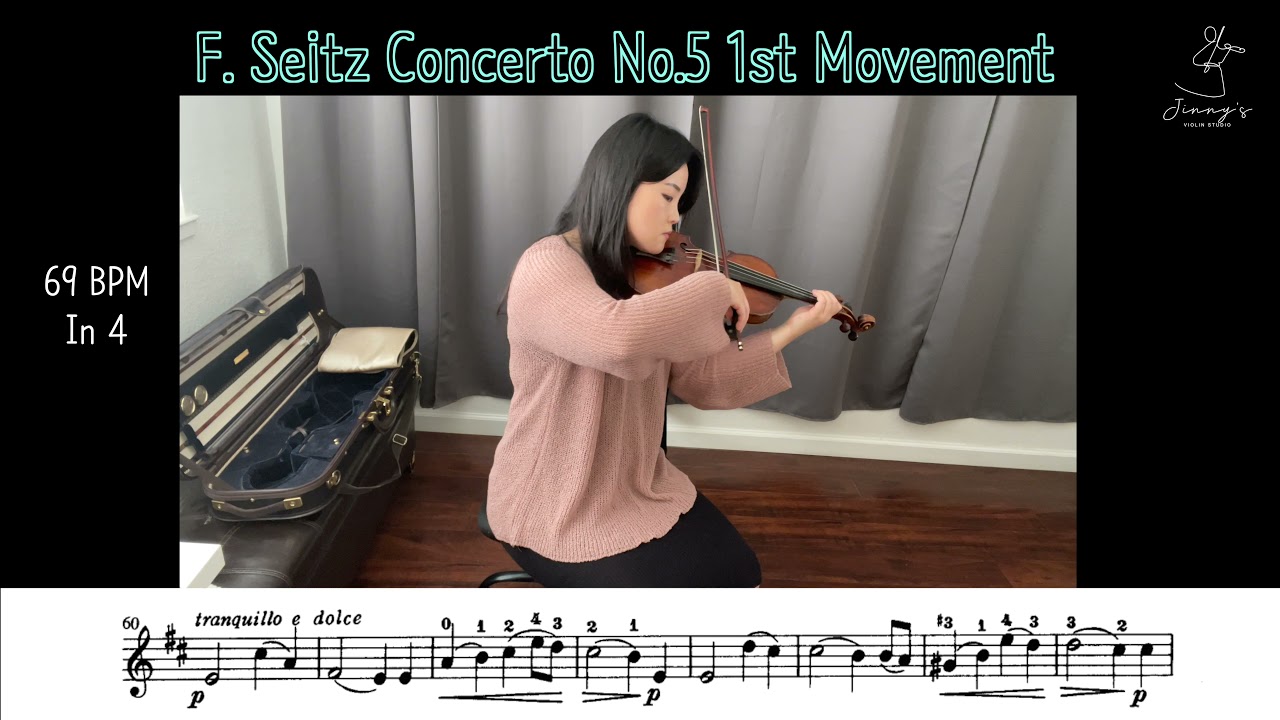[Suzuki Book4] F.Seitz Concerto No.5 1st Movement (69 BPM)