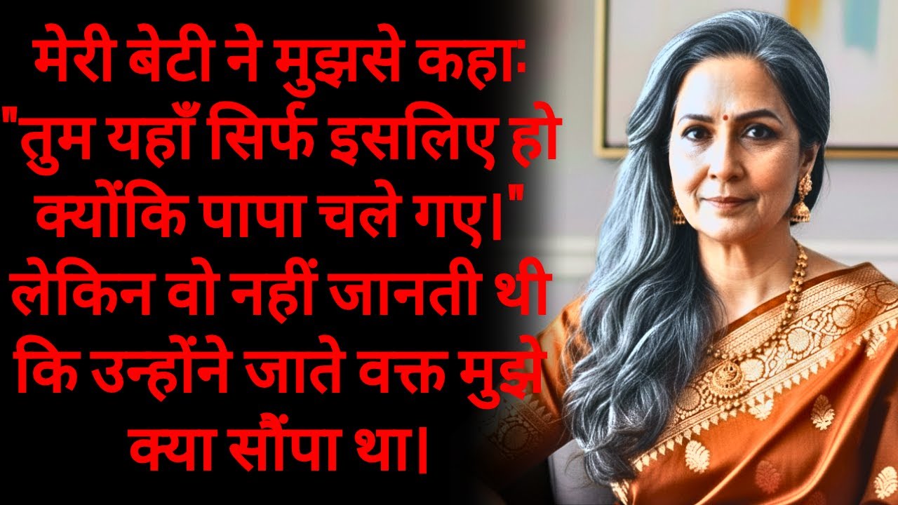 मेरी बेटी ने मुझसे कहा: 