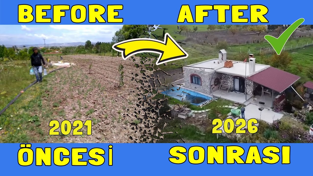 40 DAKİKADA TAŞ EV YAPIMI &. STONE HOUSE CONSTRUCTION IN 40 MINUTES