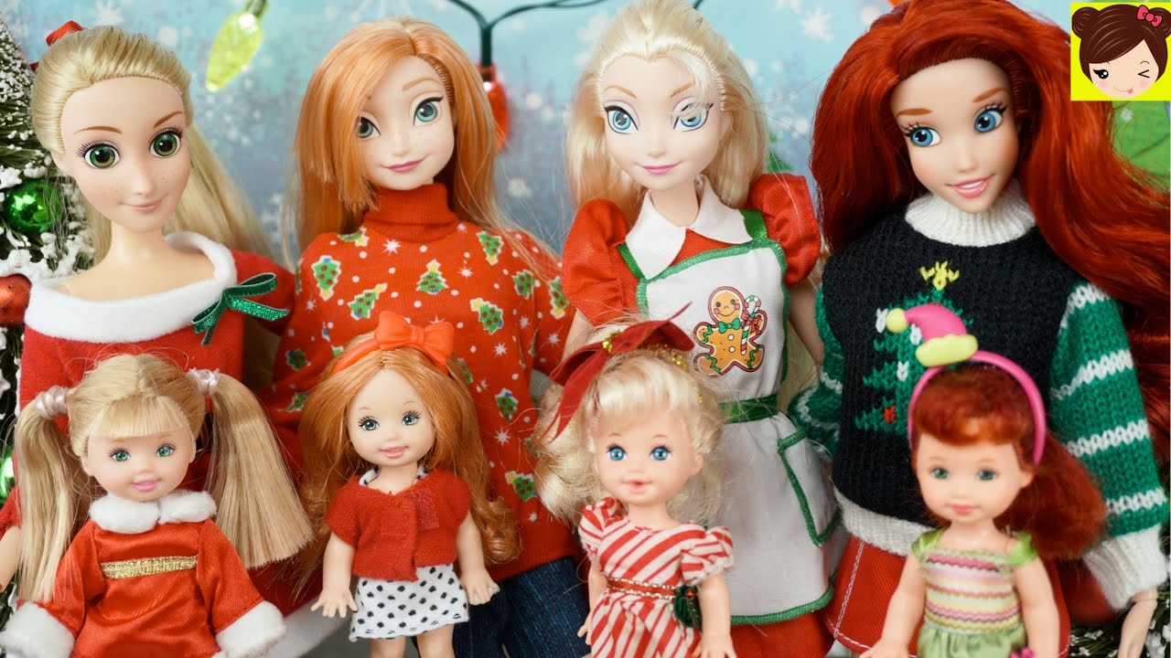 Bebes de Elsa Anna y Ariel Visitan a Santa Claus - Videos de Navidad Juguetes de Titi