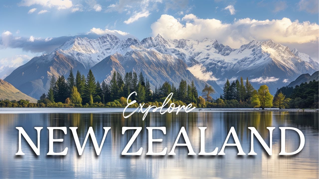 Beautiful Vacation Travel Video of New Zealand | Peaceful, Calming Instrumental Stress Relief Music