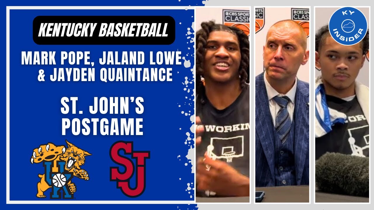 Mark Pope and Players Jayden Quaintance + Jaland Lowe Recap First Ranked Win of the Season