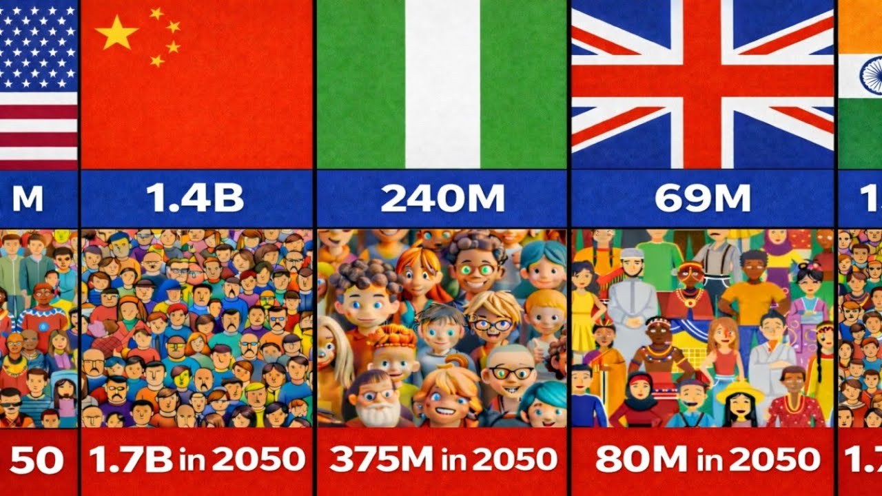 Population Winners & Losers: 2025 → 2050