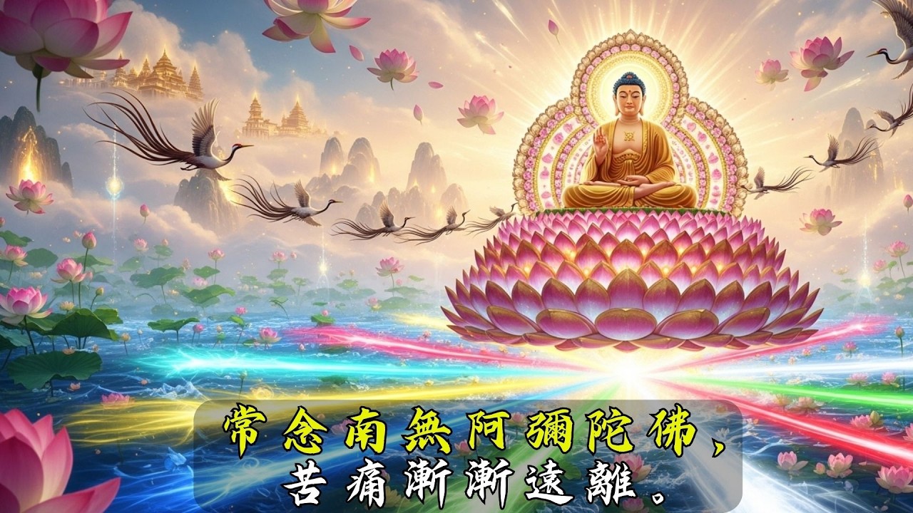 NAMO AMITUOFO（南無阿彌陀佛）｜清淨佛號梵音 · 一心專念 · 安住當下 · 光明護念 · 福慧增長 · 身心自在