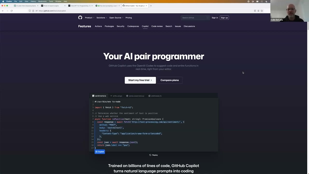 AI Powered Development: Rise of the Coding Companions with Colin DeCarlo - GPUG - April 2023