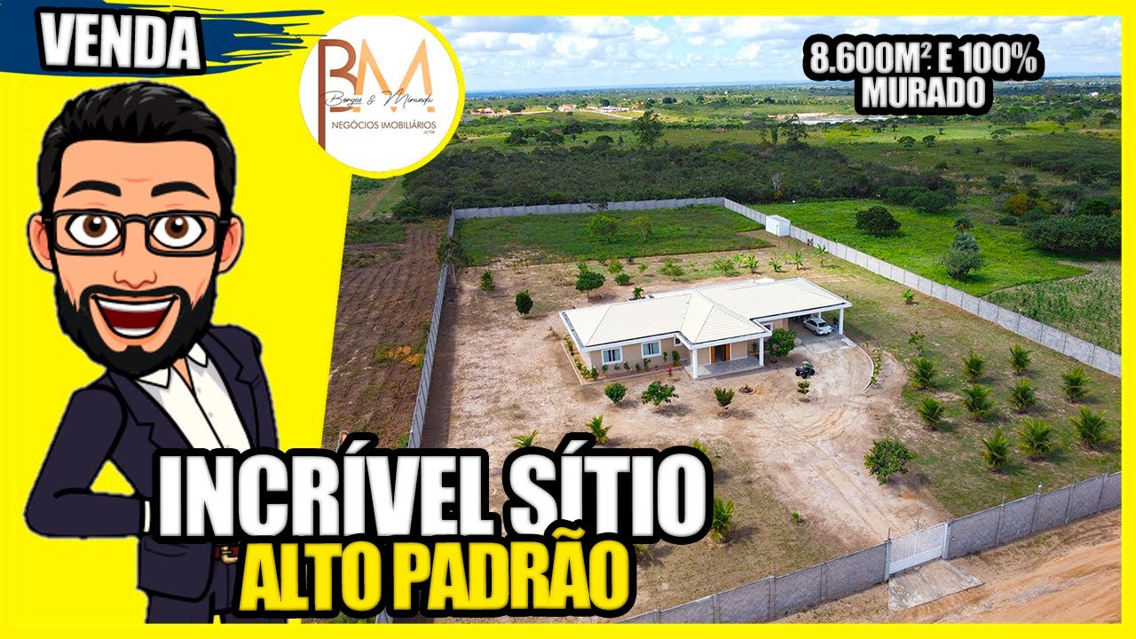 UM SÍTIO INCRÍVEL, QUE VAI TE SURPREENDER! 8600M² DE TERRENO! SERRINHA - BA