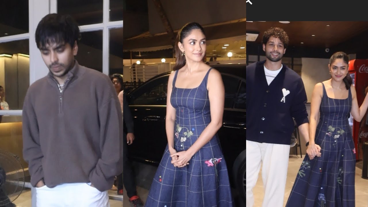 Mrunal Thakur  Siddhant Chaturvedi  At Comdey Show in Mumbai Today 