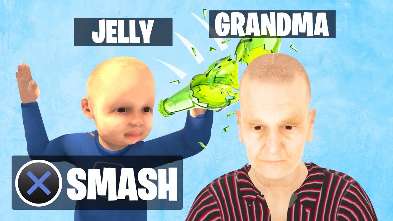 SMASH The BOTTLE On GRANDMA'S HEAD! (Grandma Simulator)