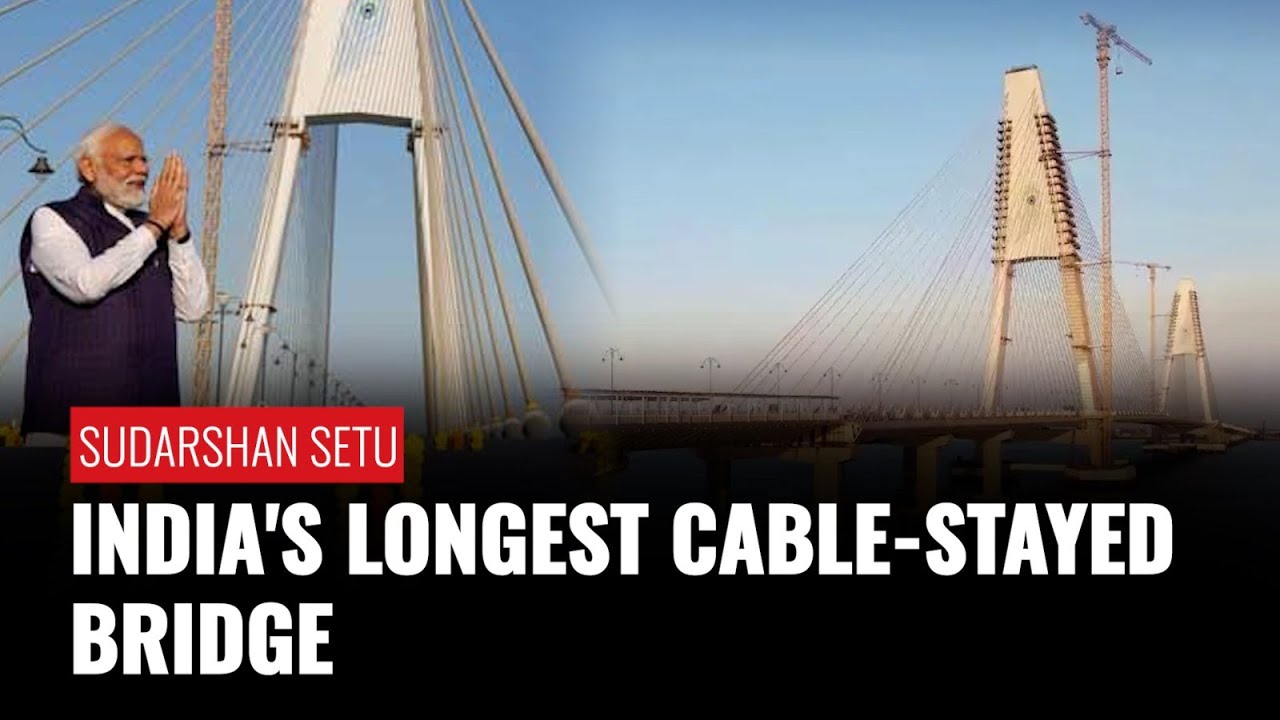 Gujarat: India's Longest Cable Stayed Bridge; PM Modi Inaugurates Sudarshan Setu | Zee News English