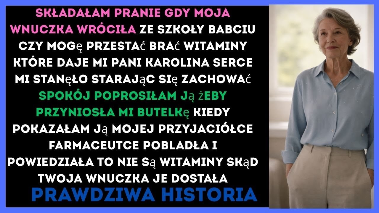 Wnuczka poprosiła, żebym przestała brać witaminy od sąsiadki — prawda mnie zmroziła
