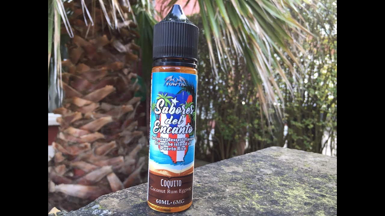 Sabores del Encanto e-liquid review | Coquito | Coconut Rum Eggnog. By FOWTB
