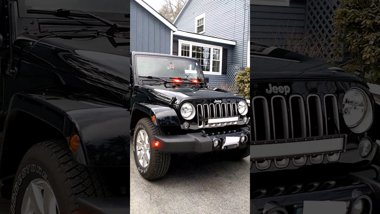 Emergency POV lights on a Jeep Wrangler JK