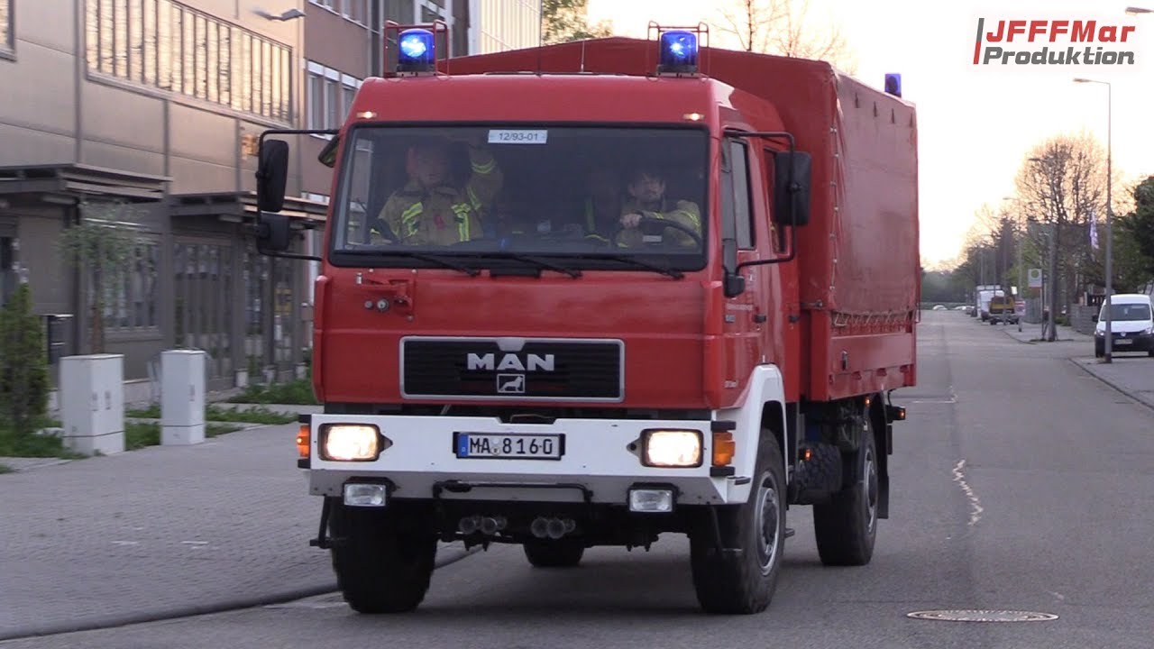 GW Dekon-P + CBRN-Erkunder FF Mannheim Abt. Neckarau zum Gefahrstoffeinsatz
