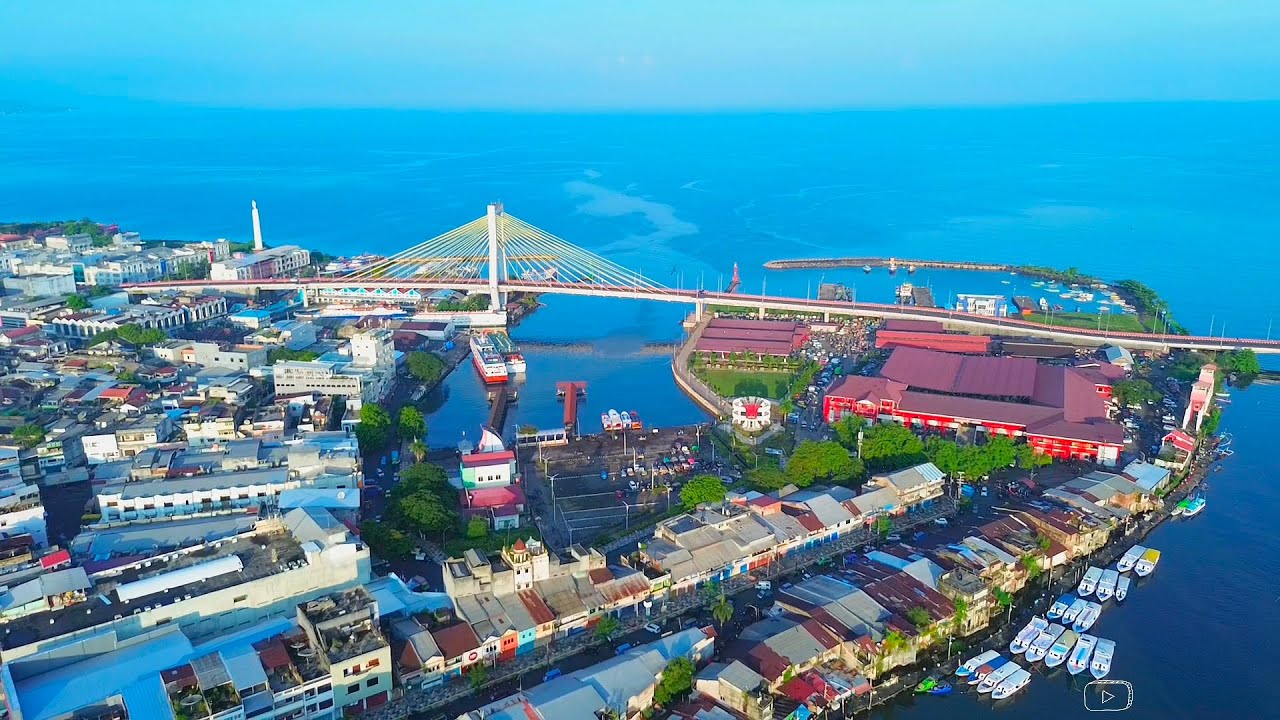 Drone Footage Kota Manado Sulawesi Utara  