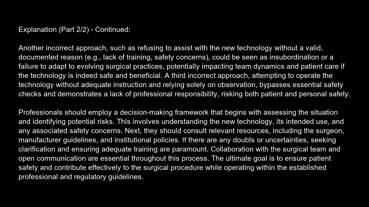 Tech in Surgery   Certified Certification Free Practice Test video