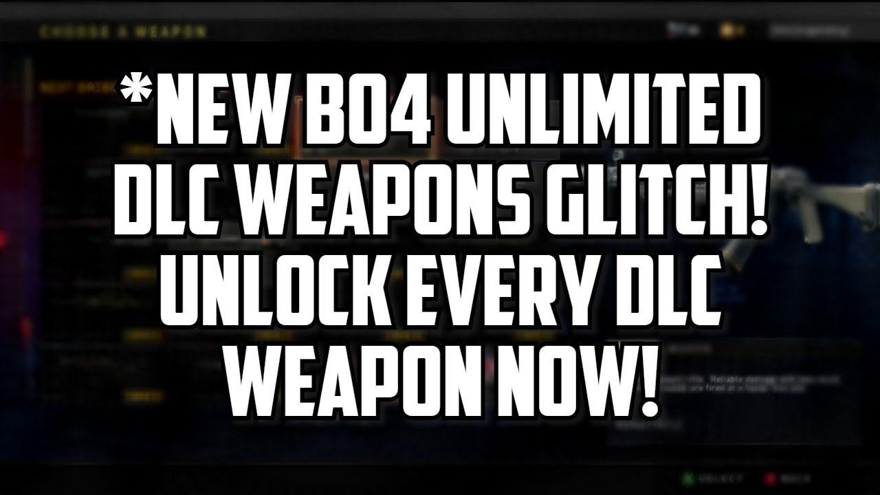 *NEW* BO4 DLC WEAPON GLITCH! UNLOCK EVERY DLC WEAPON NOW! ALL PLATFORM BO4 GLITCH!