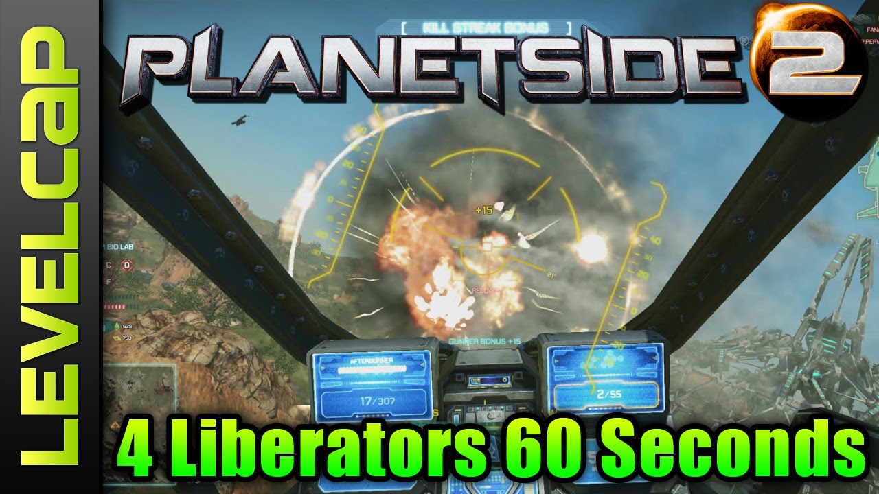 Kill 4 Liberators In 60 Seconds (Planetside 2 Gameplay/Commentary)