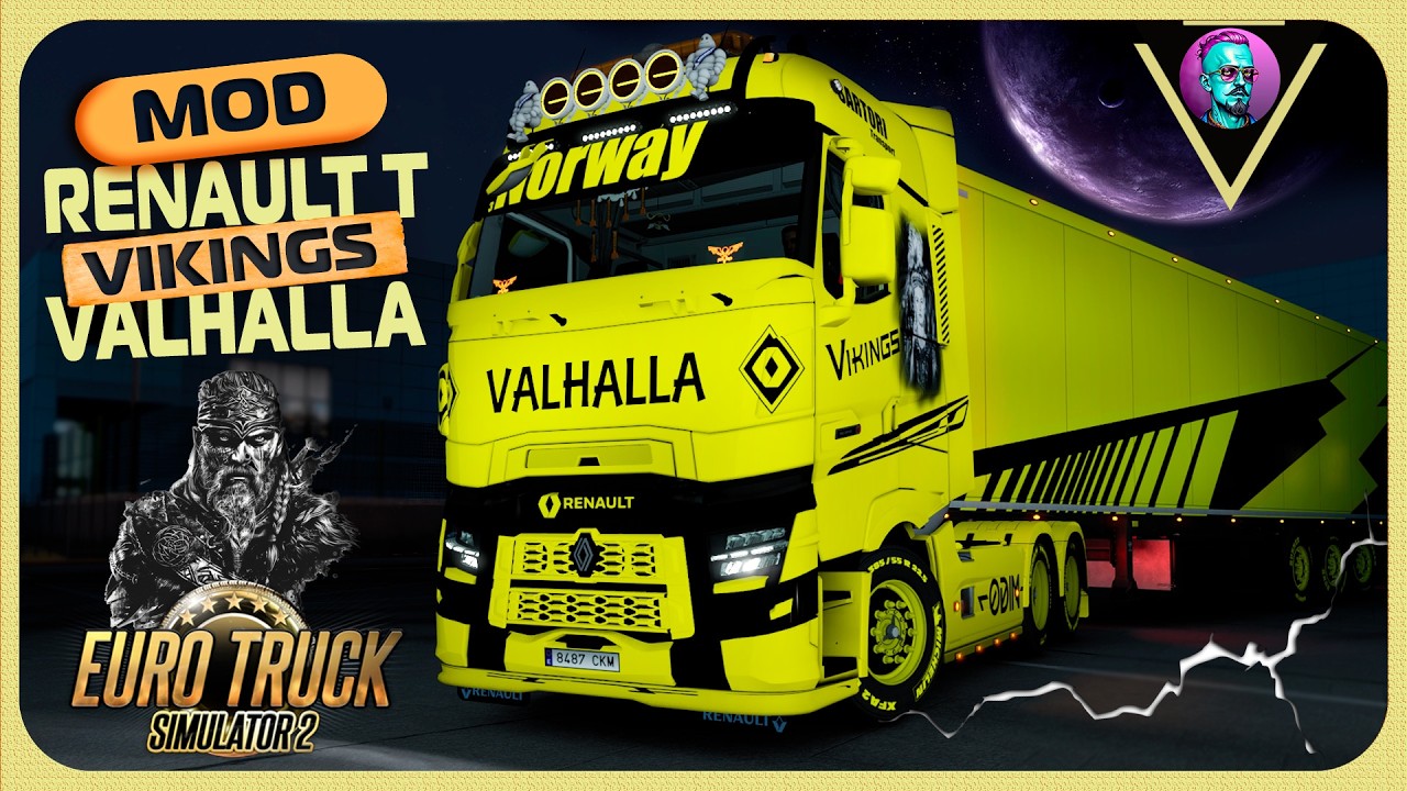 ETS2 | Renault T | New mod Valhalla | Realistic Driving