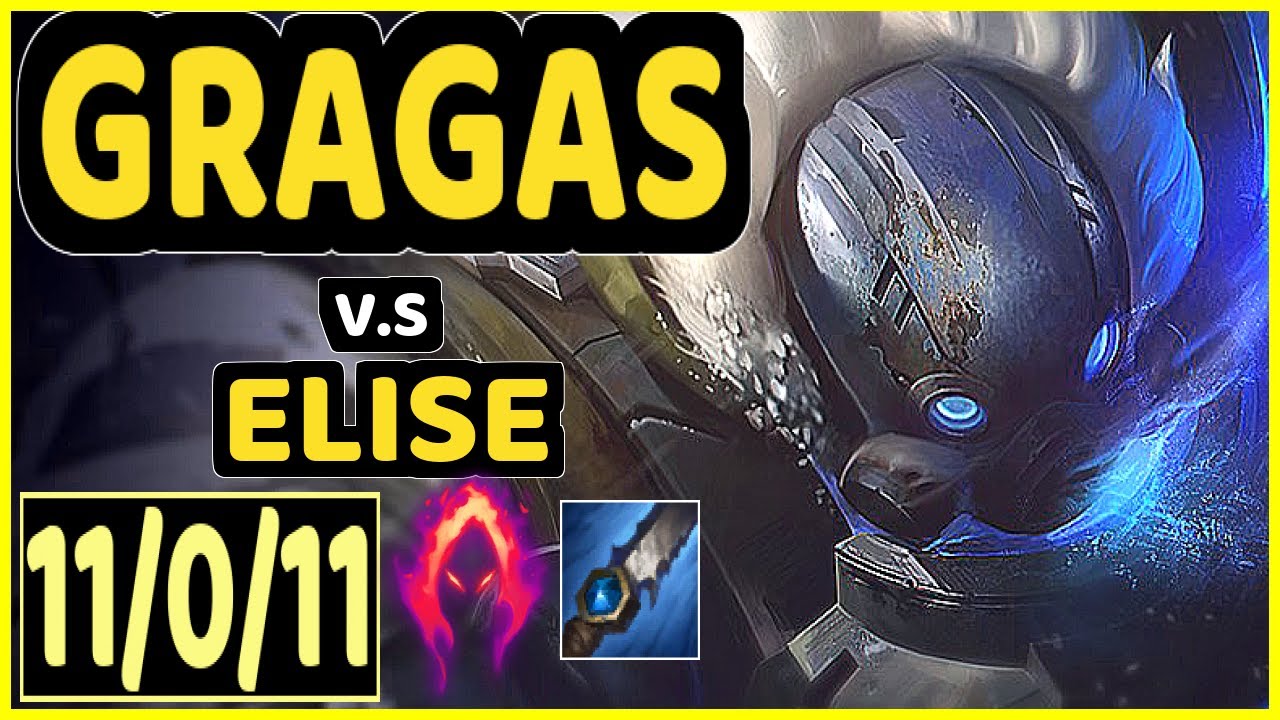 WARDEN (GRAGAS) vs ELISE - 11/0/11 KDA JUNGLE GAMEPLAY - EUW Ranked GRANDMASTER