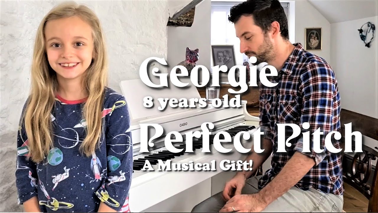 8-year-old Georgie's amazing PERFECT PITCH - a musician's dream!