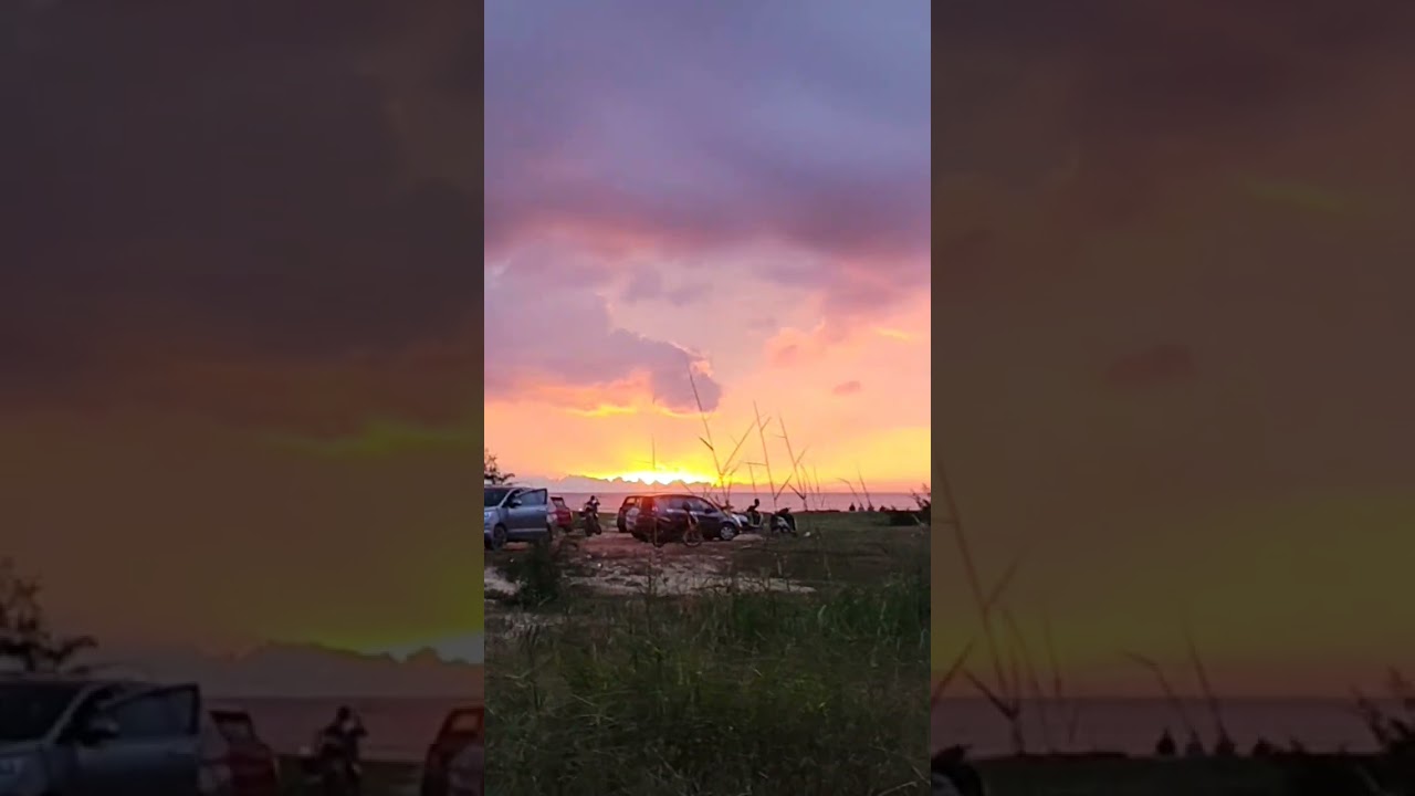 Beautiful sunset at Kodi Beach 🤩