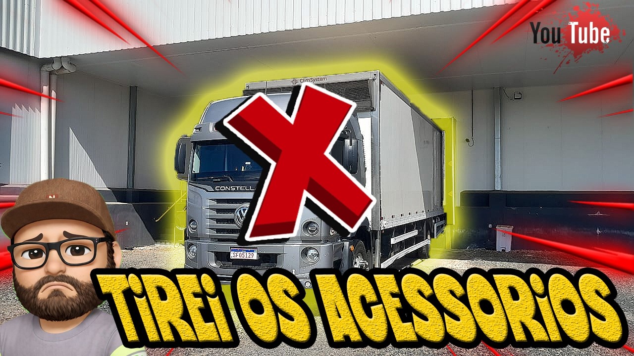 TIREI TODOS MEUS ACESSORIOS DO CAMINHÃO!!