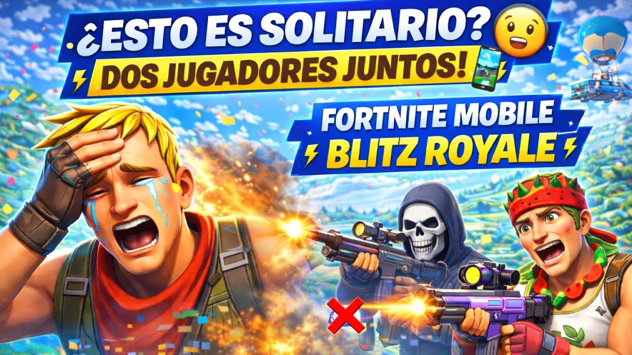 ¿ESTO NO ERA SOLITARIO? DOS JUGADORES JUNTOS 😳📱 | FORTNITE MOBILE BLITZ ROYALE