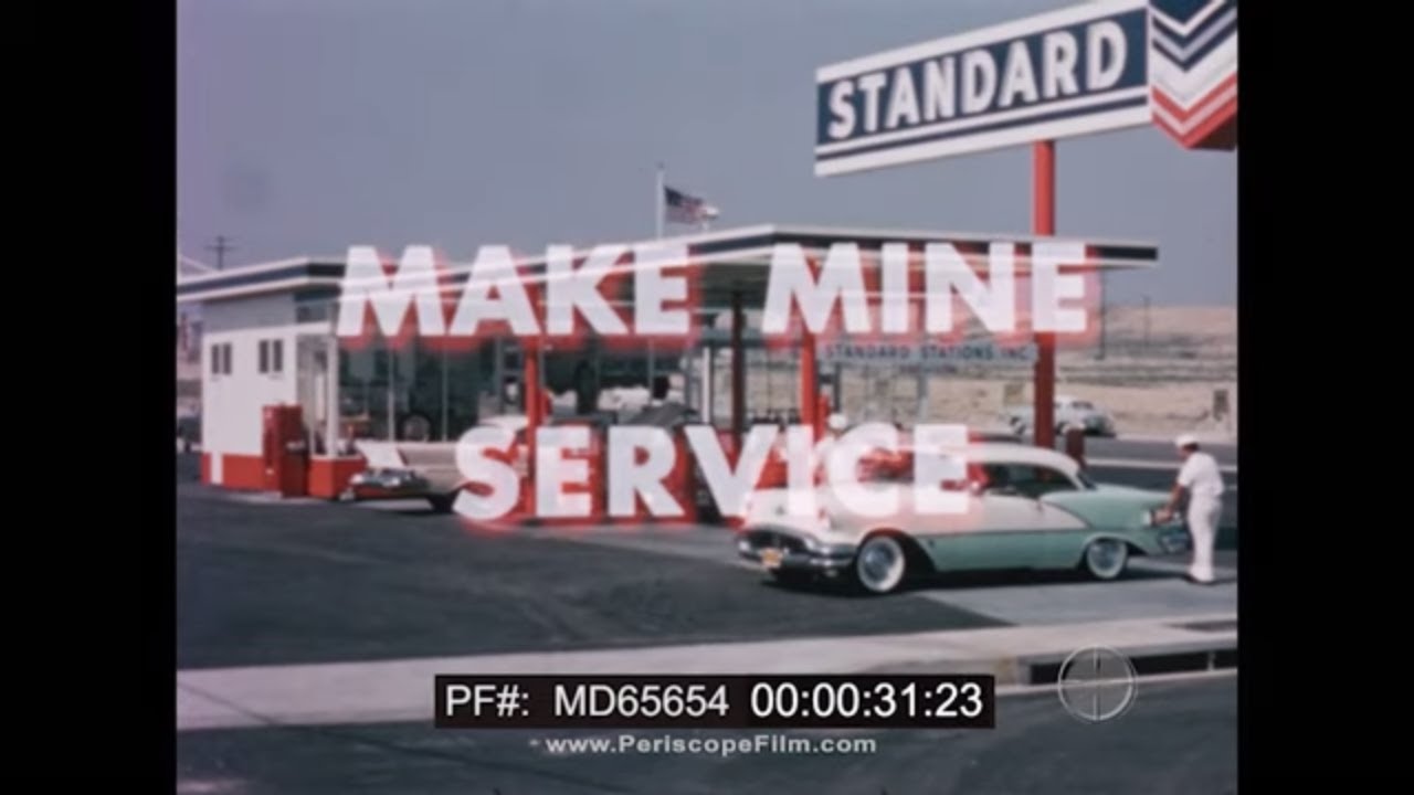 1950s SERVICE STATION FILM    STANDARD OIL COMPANY of CALIFORNIA   
