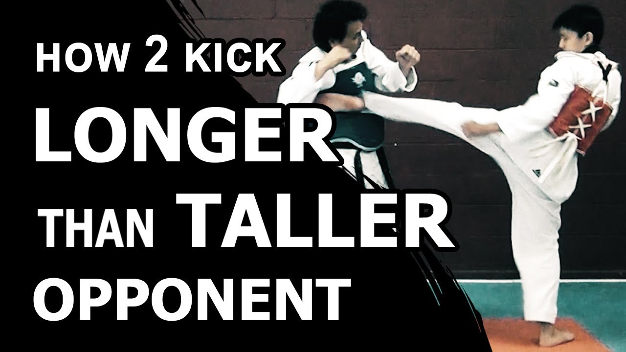 Taekwondo Tutorial | How to Kick Longer than Taller Opponent | TaekwonWoo