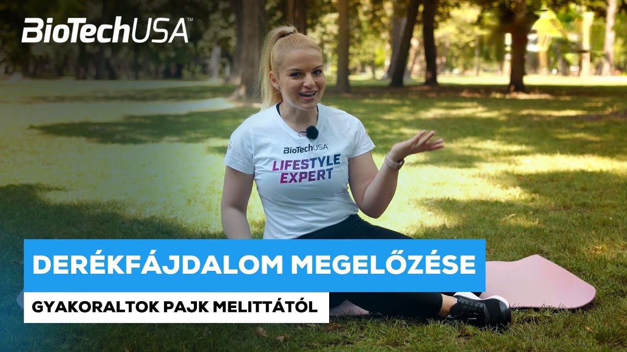 Alap gyakorlatok DERÉKFÁJDALOM megelőzésére | Pajk Melitta gyógytornásszal| BioTechUSA