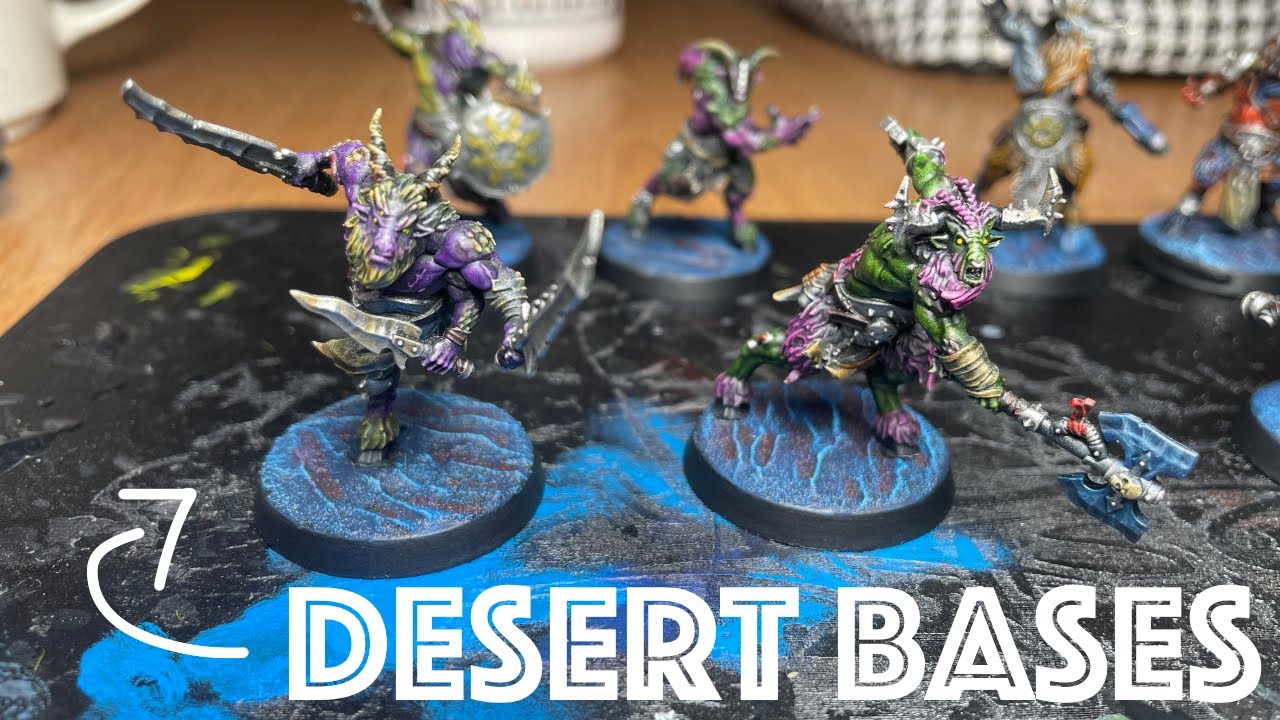 Quick 'n Easy Desert Bases for Warhammer Minis
