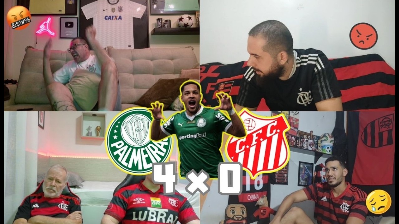REACT DOS FLAMENGUISTAS | PALMEIRAS 4 X 0 CAPIVARIANO | PAULISTAO 2026 | VEM TRANQUILO PALMEIRAS!!!