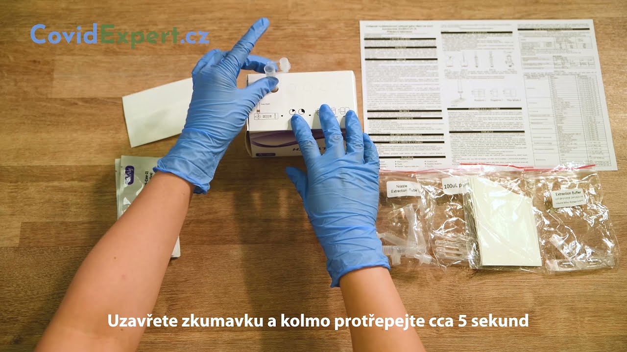 Návod - Antigenní test ze slin na Covid-19 (Realy Tech)