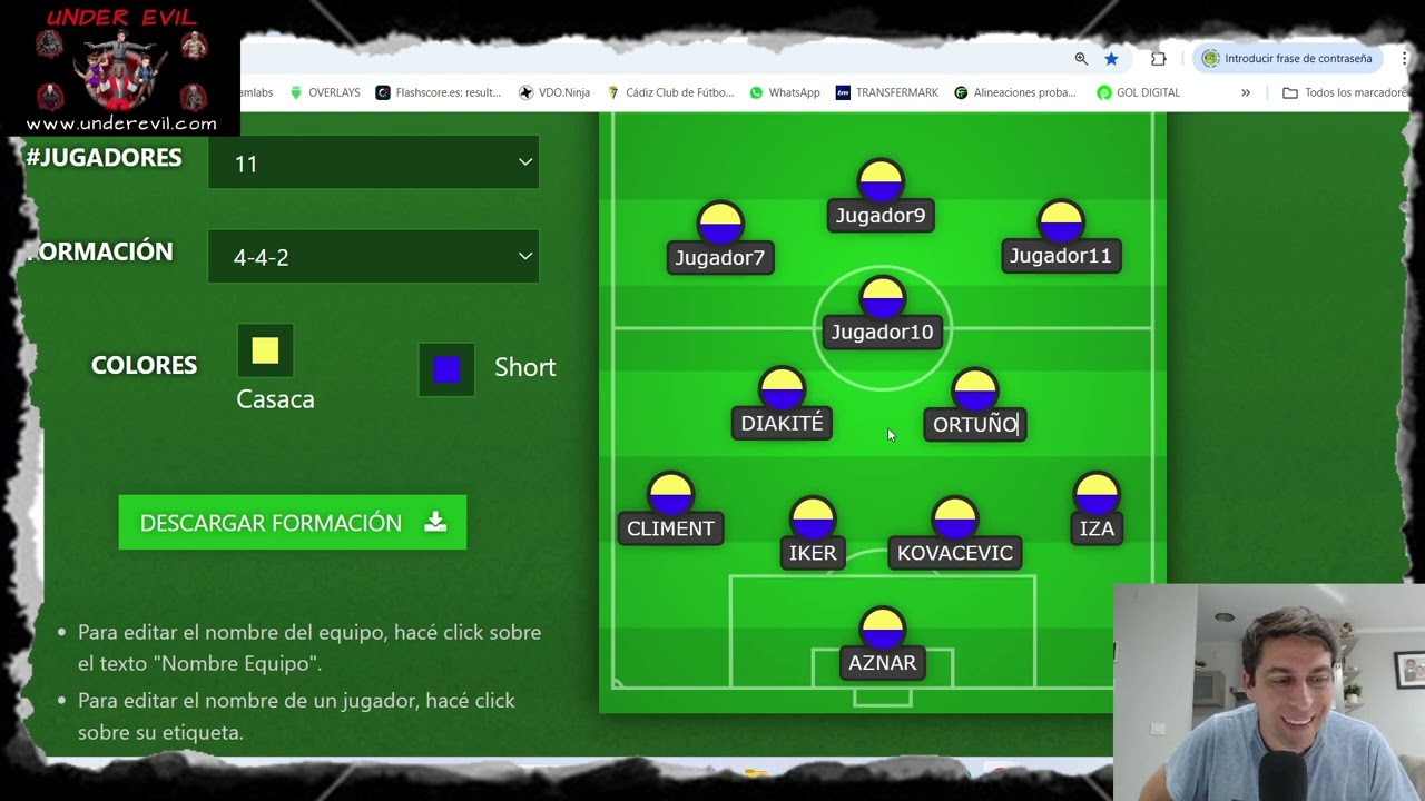 POSIBLE ALINEACIÓN DEL CÁDIZ ANTE EL GRANADA