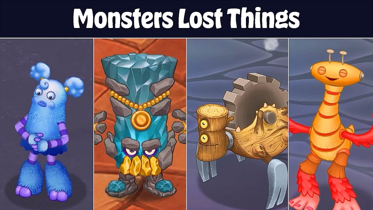 Monsters Lost Things | My Singing Monsters (All Sounds & Animations)