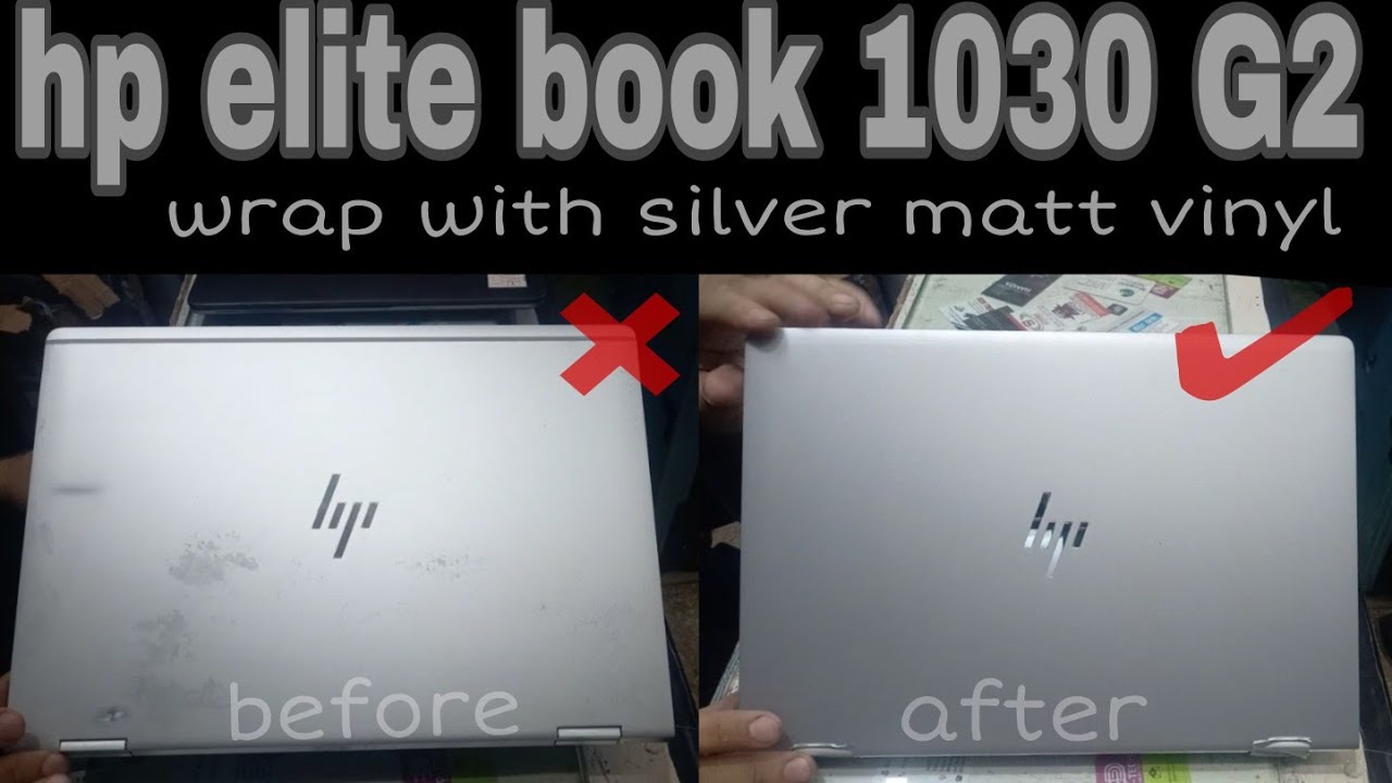 Hp elite book 1030 g2 | hp laptop wrap with silver matt vinyl | by dtech |