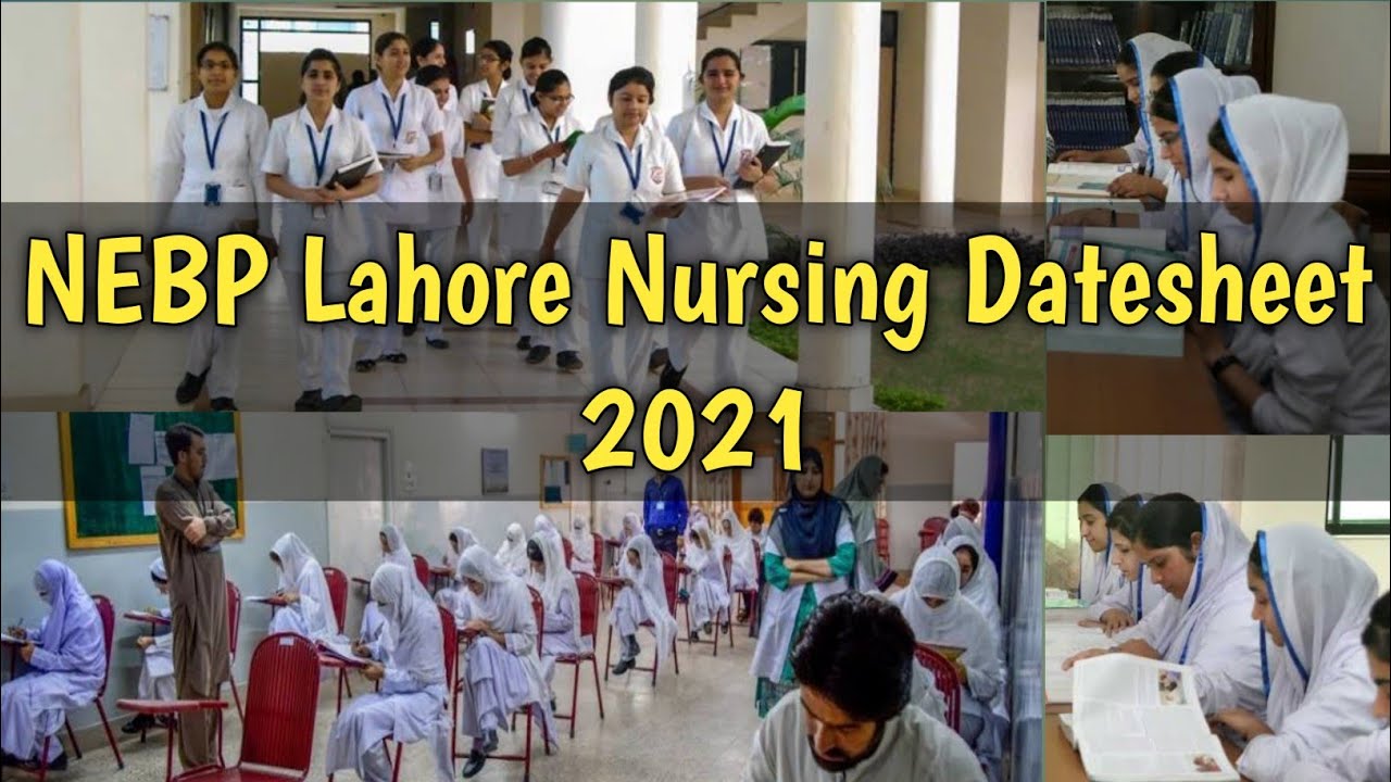 nebp lahore&bull;diploma nursing exam datesheet lahore&bull;diploma nursing exam 2021&bull;