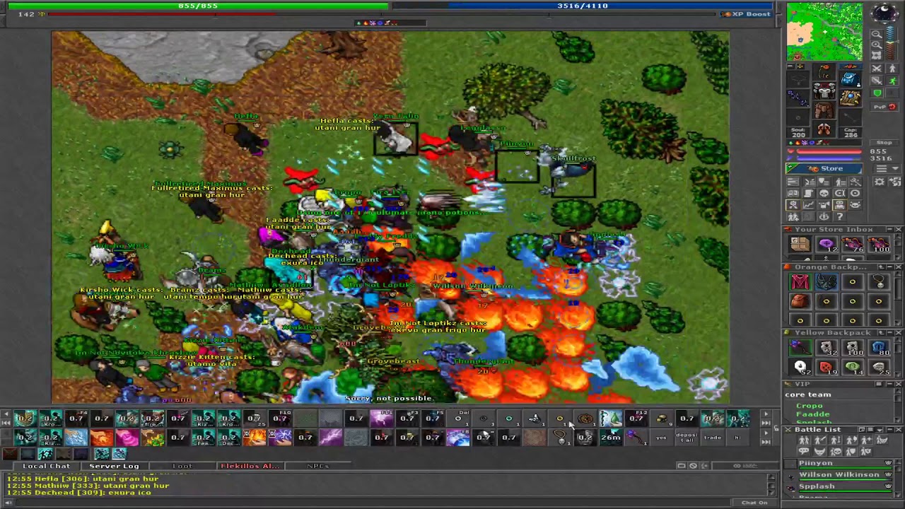 Tibia Furia fight venore desert  part 1