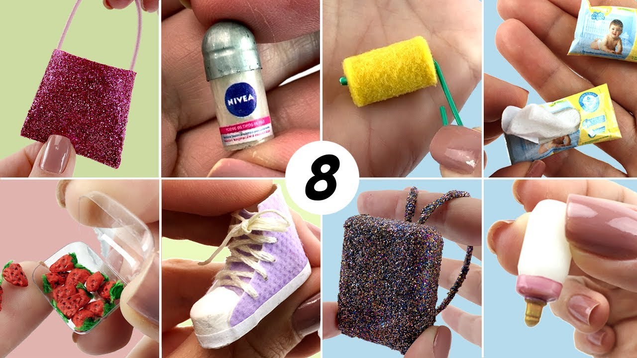 8 миниатюр DIY легко сделать для Барби - Куклы - Советы и рекомендации