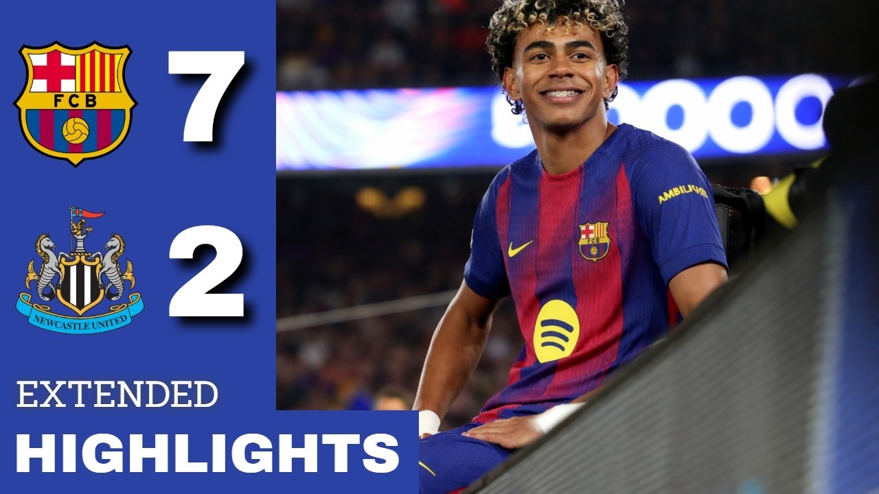 Barcelona vs Newcastle | All Goals and Extended Highlights | English Commentary