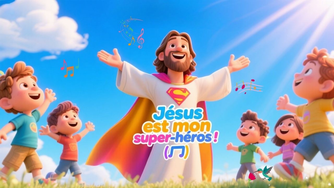 J&eacute;sus est mon super h&eacute;ros !  ✝️|  Chanson Chr&eacute;tienne Enfant ✨🕊️