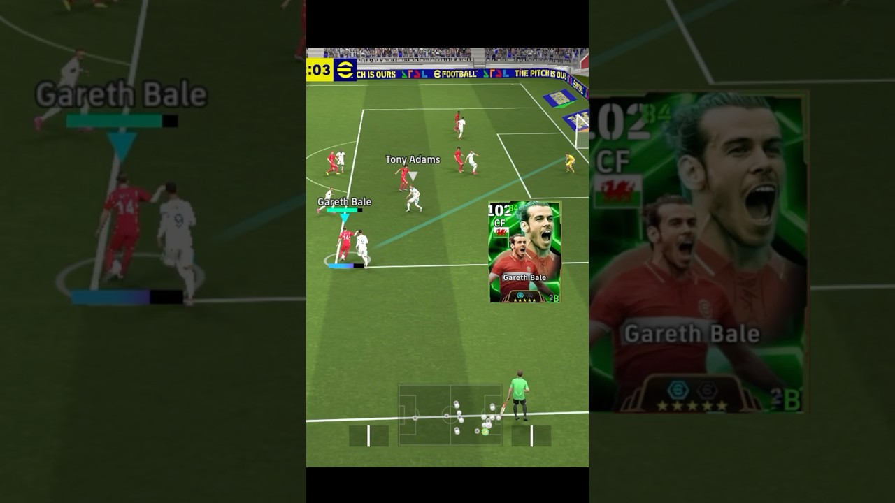 Gareth Bale Big Moment 🥶 #efootball #efootball2025 #pes #shorts