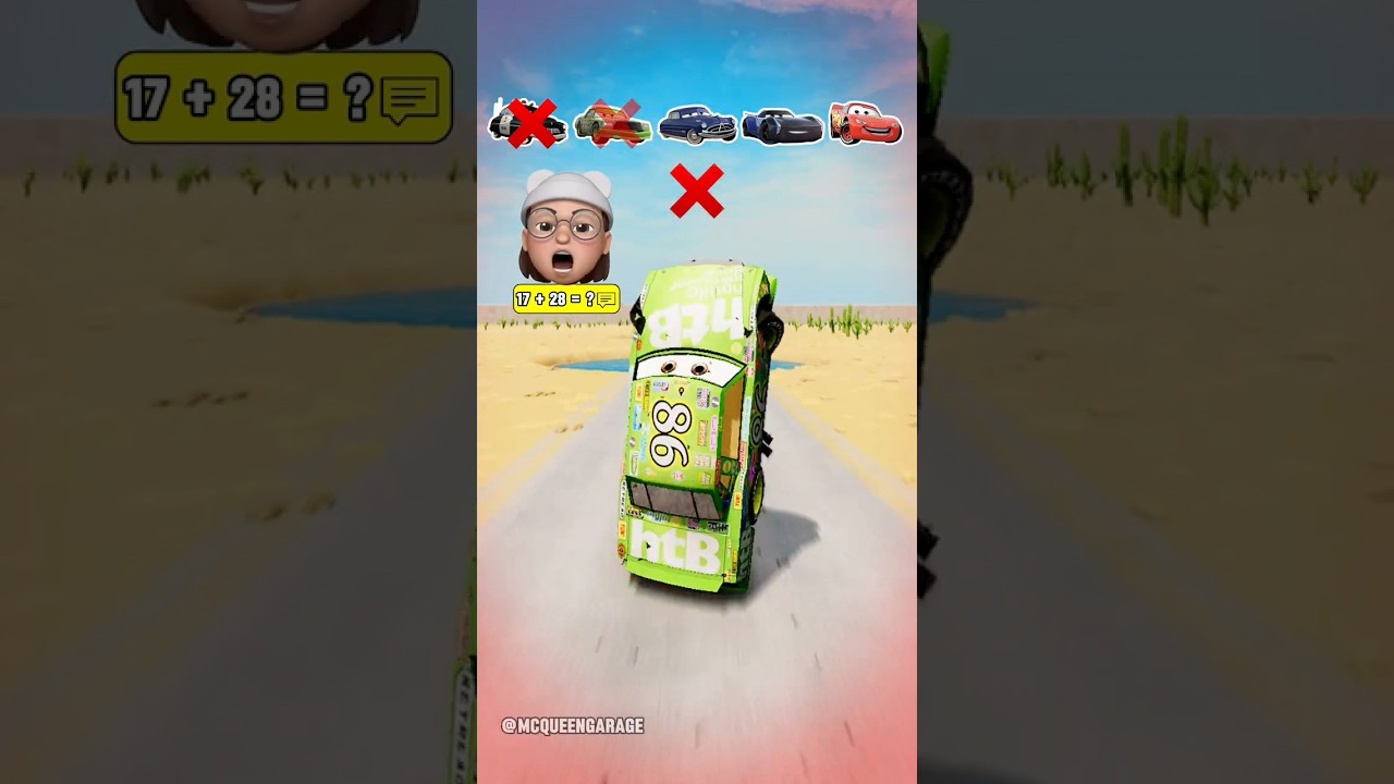 💚 McQueen vs Jackson Storm vs Sheriff vs Doc Hudson vs Chick Hicks #8 💥💨#cars #beamingdrive