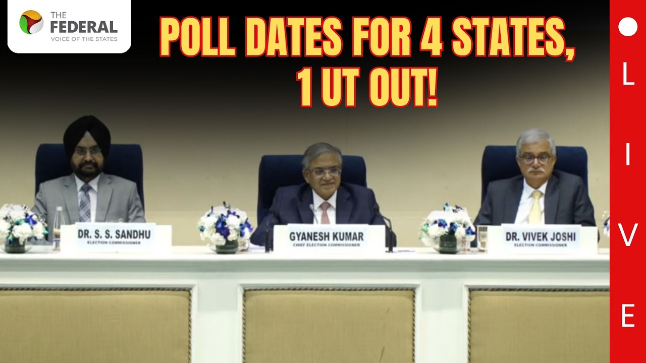 Live | EC to announce Assembly poll dates for four states & Puducherry